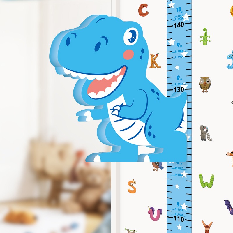 Baby Girl Nursery Quotes - Ruler Giraffe 3d Height Stickers Baby