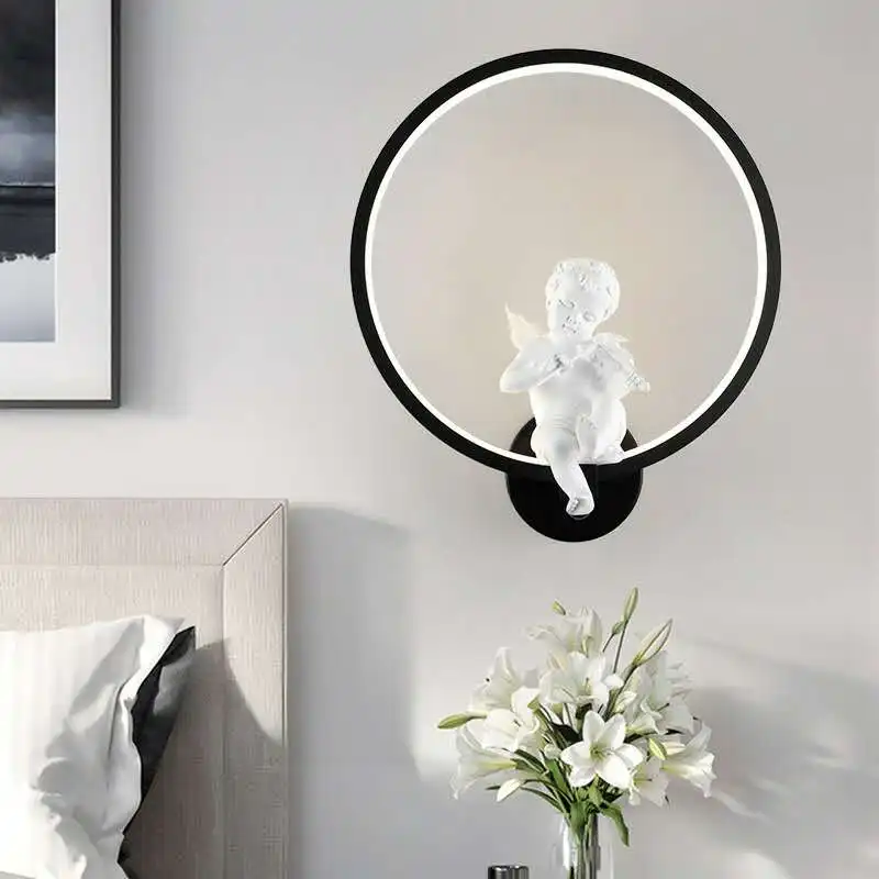 Nordic Warm Angel Wall Lamp Mo - Baby Nursery Wall Lights review and price