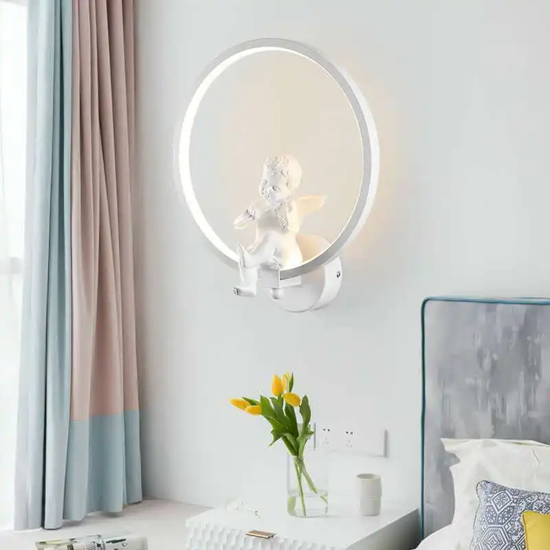 Nordic Warm Angel Wall Lamp Mo - Baby Nursery Wall Lights review and price